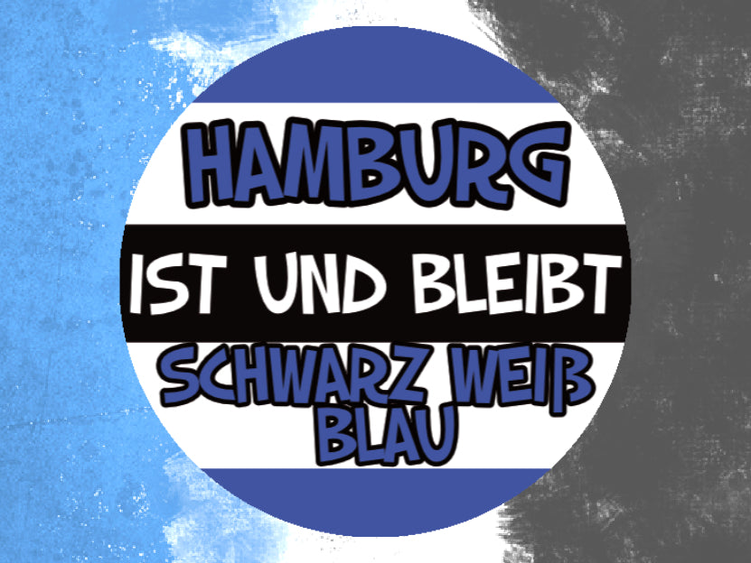 Hamburg ist Schwarz Weiß Blau | 80 Stk.